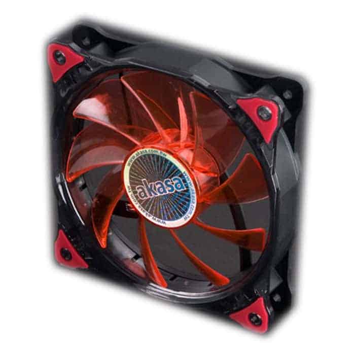 (image for) Akasa 120mm Red Vegas 15 LED PC Case Fan